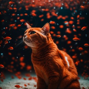 Chat 
Nébuleuse poisson rouge 
Galaxy