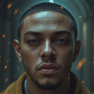 Design a rap album cover " КАРТИНА ФЕРЗЯ НА ШАХМАТНОЙ ДОСКЕ  В Ч...