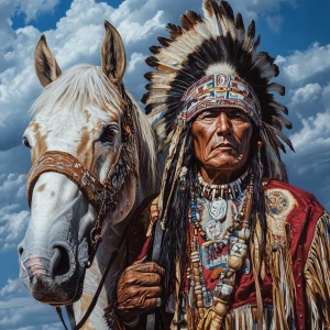 Develop an 8K Ultra HD photorealistic image depicting the Native...