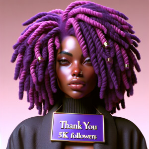 create a  ultra high resolution 3D beautiful African American fe...