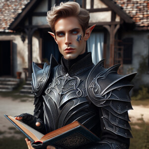 Caranthir-Ar-Fieniel from the Witcher. Black eldritch armor. Pal...