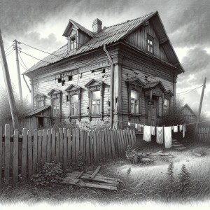 The opening scene is of a rundown house in much need of repair....