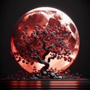 A highly detailed, liquid metal and stylized rendition of a cher...