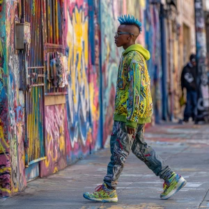 Oh, that sounds like a vibrant scene! Imagine this: 

There’s th...