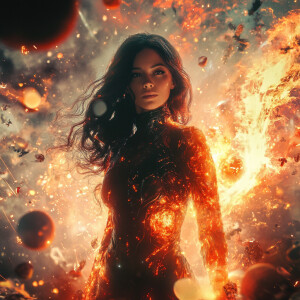 Celestial Conjurer: Herald of Supernovae
Create an ultra-realist...