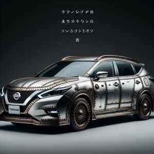 Nissan teana в стиле доспехов средневековья