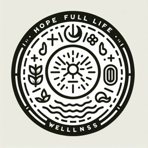 Design a minimalist logo for a wellness brand named "Hope Full L...