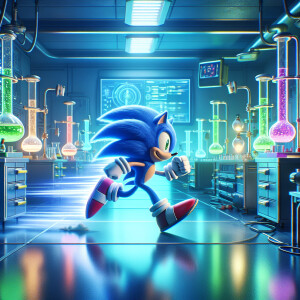 Sonic the hedgehog in a mthlab realistic