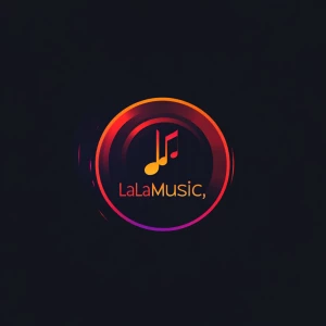 Design a logo for "LaLaMusic," an AI-powered music generation pl...