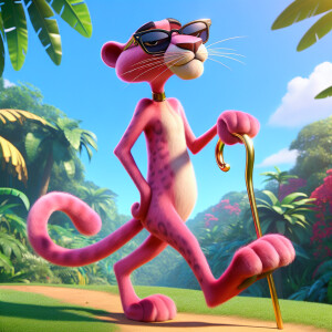 Create the legendary pink Panther