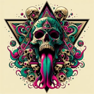 Psychedelic Gothic Art Design
A gothic-inspired design showcasin...