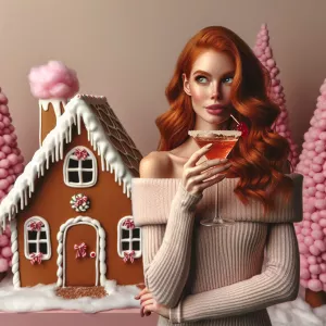 Photorealistic image of a ginger haired young Caucasian woman dr...