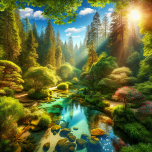 Nature with natural eye sight