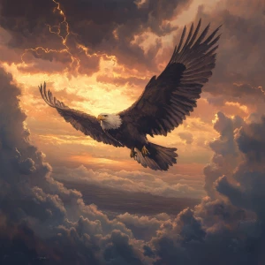 And out of the west there would come at times a great eagle-shap...