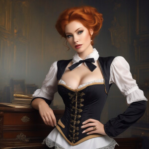 Beautiful ginger haired, faired skinned female, petite, shy, tim...