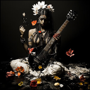 Goddess saraswati --sref 2464679855