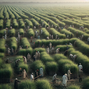 Sugarcane manual harvesting with few labour guys in PAKISTAN but...