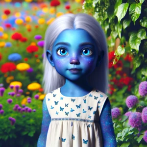 Blue girl