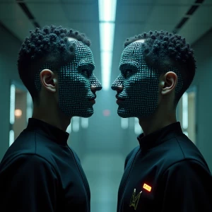 Twin boys assimilated by The Borg in Star Trek Kelvin timeline,...