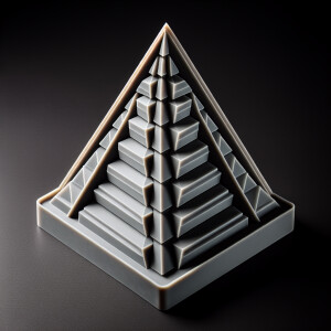 Crear una imagen de Moldes piramidales o prisma de silicona: Dis...