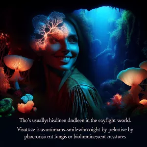 She who does not see day light... dwells deep we see smiling is...