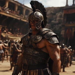 spanch bob in gladiator role