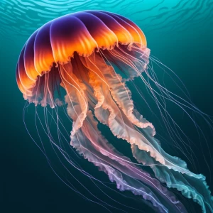 Jellyfish in the sea