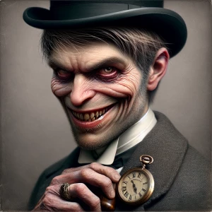Create a hyper-realistic image of a man personifying extreme cor...