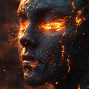 The Face of Creation and Destruction: In an eternal cycle, a fac...