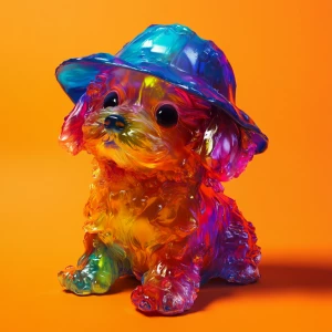 Jelly Dog wif hat