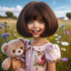 A CUTE girl