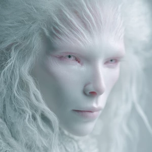 An otherworldly, serene, and beautiful alien being with an ether...