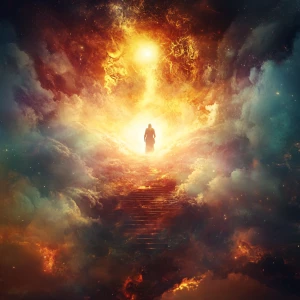 There was the likeness of a throne with the appearance of sapphi...