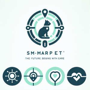 Design a minimalist logo for 'SmartPet', a company focused on fu...