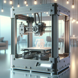 3d printer with soft background