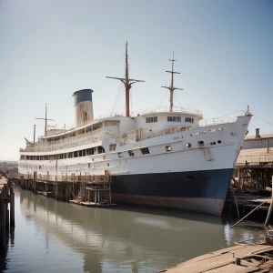 Aurora restoration project Stockton California delta cruise ship...