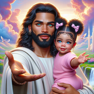 Create a 3D realistic artwork featuring the phrase 'Jesus Saves'...