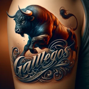 A highly detailed, photorealistic tattoo design for the upper ar...