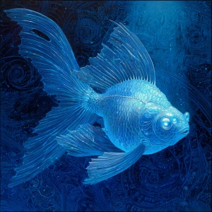 A mesmerizingly ethereal alien creature, resembling a biolumines...