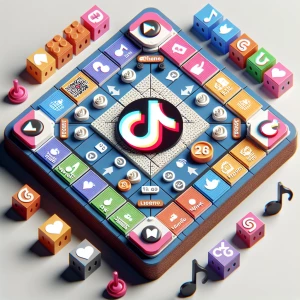 Create a game board for tik tok engagement