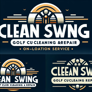 Create a simplistic and clean logo for 'Clean Swing Golf Club Cl...