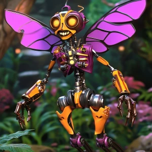 A humanoid fairy robot of demise --sref 7