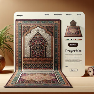Create a product card for the prayer mat