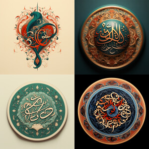 Arabic calligraphy ElSeed style that says البحر الأحمر