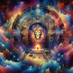 Explore the realms of quantum energy through the mystical lions...