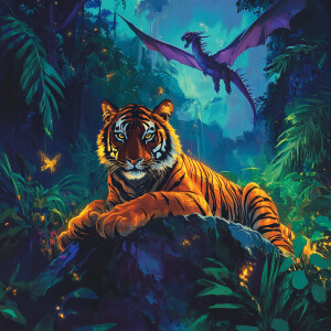 Design a Tigron, a striking combination of a tiger and a dragon,...