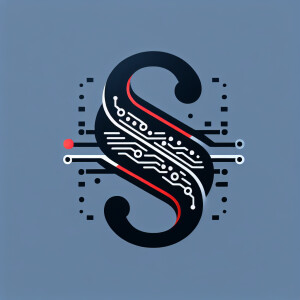 Design a sophisticated logo featuring a large, black paragraph s...