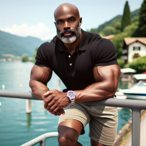 Image of a middle age, attractive African-American men he is in...