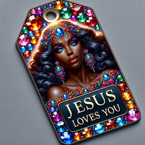 Design a tag that encapsulates a beautiful, colorful depiction o...