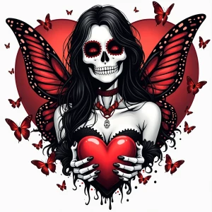 Shaped Logo
 brand name [Dead Hearts & Butterflies]
Anime logo
E...